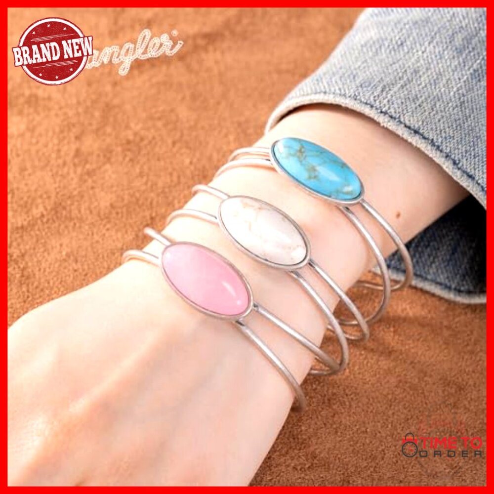 Adjustable Copper Cuff Bracelet With Turquoise St… - image 7